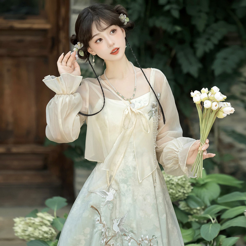 Women-Summer-Dresses-Modified-Hanfu-Casual-Cute-Clothing-4 Women Summer Dresses Modified Hanfu Casual Cute Clothing