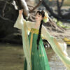 Women-Tang-Dynasty-Hanfu-Set-Qixiong-Shanqun-New-Summer-Green-Style-4 Women Tang Dynasty Hanfu Set Qixiong Shanqun New Summer Green Style