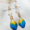 Hanfu-Classical-Haircilp-Blue-Exquisite-Handmade-Accessories-2 Hanfu Earrings Colorful Silk Retro Cheongsam Ear Accessories