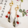Hanfu-Ronghua-Silk-Earrings-Women-Cheongsam-Accessories-3 Hanfu Ronghua Silk Earrings Women Cheongsam Accessories