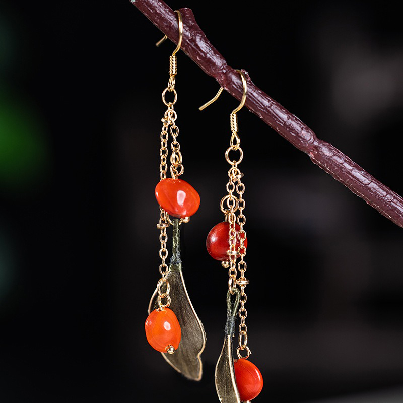 Hanfu-Ronghua-Silk-Earrings-Women-Cheongsam-Accessories-4 Hanfu Ronghua Silk Earrings Women Cheongsam Accessories