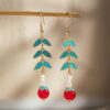 New-Chinese-style-Tassels-Earrings-Green-Leaf-Classical-Elegance-Earrings-Women-Style-3 New Chinese-style Tassels Earrings Green Leaf Classical Elegance Earrings Women Style