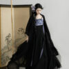 Summer-Song-Dynasty-Women-Hanfu-Black-Dress-with-Lotus-Leaf-Theme-Fashion-Clothing-1 Summer Song Dynasty Women Hanfu Black Dress with Lotus Leaf Theme Fashion Clothing