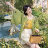 Women-Summer-Seasonal-Hanfu-Round-Neck-Blouse-Green-Clothing-3 Women Summer Seasonal Hanfu Round-Neck Blouse Green Clothing