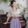 Women-Tang-Dynasty-Summer-Hanfu-Casual-Short-Sleeved-Retro-Clothing-3 Women Tang Dynasty Summer Hanfu Casual Short-Sleeved Retro Clothing