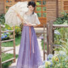 Women-Tang-Dynasty-Summer-Hanfu-Casual-Short-Sleeved-Retro-Clothing-4 Women Tang Dynasty Summer Hanfu Casual Short-Sleeved Retro Clothing