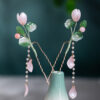 Classical-Hanfu-Hairpin-Lotus-Long-Tassel-Ladies-Hair-Accessories-2 Classical Hanfu Hairpin Lotus Long Tassel Ladies Hair Accessories