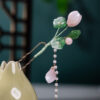 Classical-Hanfu-Hairpin-Lotus-Long-Tassel-Ladies-Hair-Accessories-4 Classical Hanfu Hairpin Lotus Long Tassel Ladies Hair Accessories