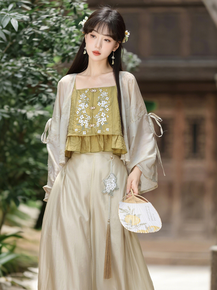 Female Summer Hanfu Song Dynasty Cute Style Fashion Songku
