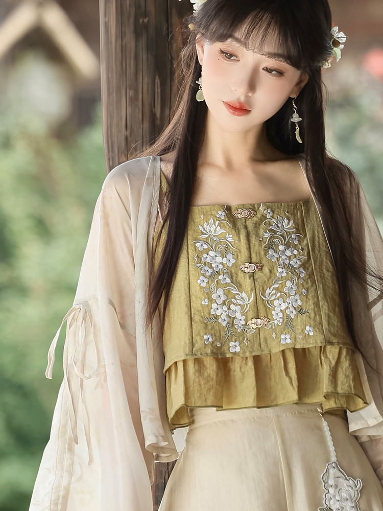 Female Summer Hanfu Song Dynasty Cute Style Fashion Songku