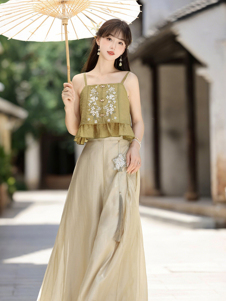 Female Summer Hanfu Song Dynasty Cute Style Fashion Songku