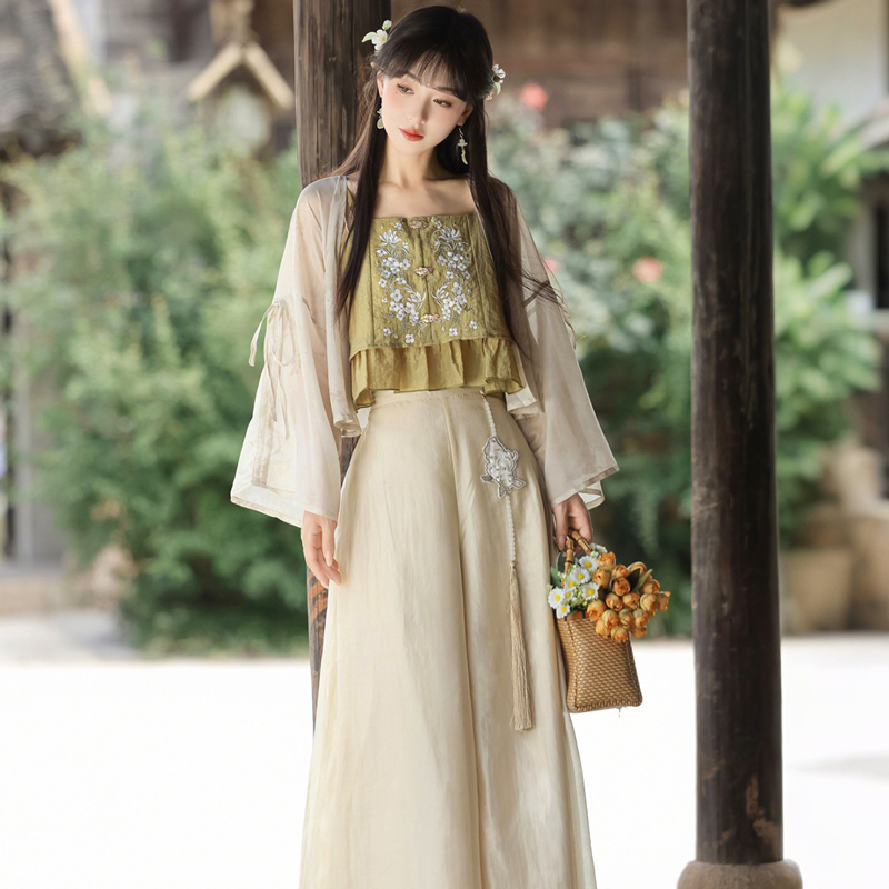 Female-Summer-Hanfu-Song--Dynasty-Cute-Style-Fashion-Songku-4 Female Summer Hanfu Song Dynasty Cute Style Fashion Songku
