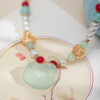 Hanfu-Necklace-for-Children-Yingluo-Classical-Peace-Lock-3 Hanfu Necklace for Children Yingluo Classical Peace Lock