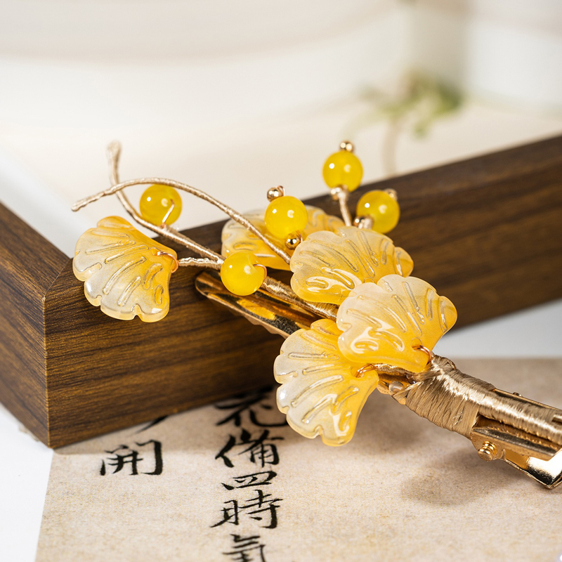 Retro-Ginkgo-Leaf-Tassel-Hanfu-Hairpin-Imperial-Court-Style-Hair-Accessory-1 Retro Ginkgo Leaf Tassel Hanfu Hairpin Imperial Court Style Hair Accessory