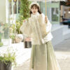 Winter-Women-Hanfu-Fluffy-Lining-Ming-Dynasty-Mamian-Qun-Set-3 Winter Women Hanfu Fluffy Lining Ming Dynasty Mamian Qun Set