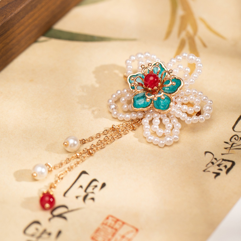 Women-Cheongsam-Accessories-Niche-Brooch-with-Floral-Design-1 Women Cheongsam Accessories Niche Brooch with Floral Design