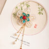 Women-Cheongsam-Accessories-Niche-Brooch-with-Floral-Design-2 Women Cheongsam Accessories Niche Brooch with Floral Design