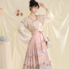Women-Hanfu-Tang-Dynasty-Beizi-Daily-Maian-Skirt-Cute-Autumn-Attire-2 Women Hanfu Tang Dynasty Beizi Daily Maian Skirt Cute Autumn Attire