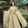Women-Qiyao-Ruqun-Solid-Color-Classical-Hanfu-Costume-Set-2 Women Qiyao Ruqun Solid-Color Classical Hanfu Costume Set