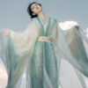 Wuxia-Style-Zhiju-Long-Sleeved-Ethereal-Women-Autumn-Hanfu-Set-2 Wuxia-Style Zhiju Long-Sleeved Ethereal Women's Autumn Hanfu Set