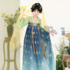 Autumn-Women-Hanfu-Set-in-Tang-Dynasty-Style-Qixiong-Shanqun-2 Autumn Women Hanfu Set in Tang Dynasty Style Qixiong Shanqun