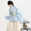 Classic-Ming-Dynasty-Women-Hanfu-Round-Neck-Mamian-Skirt-Winter-Set-2 Classic Ming Dynasty Women Hanfu Round-Neck Mamian Skirt Winter Set