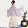 Classic-Ming-Dynasty-Women-Hanfu-Round-Neck-Mamian-Skirt-Winter-Set-3 Classic Ming Dynasty Women Hanfu Round-Neck Mamian Skirt Winter Set