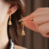 Gourd-Pendant-Earrings-Fashionable-Women-Vintage-Jewelry-2 Gourd Pendant Earrings Fashionable Women Vintage Jewelry