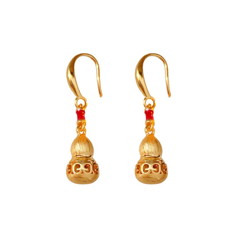 Gourd-Pendant-Earrings-Fashionable-Women-Vintage-Jewelry-4 Gourd Pendant Earrings Fashionable Women Vintage Jewelry