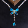 Hanfu-Butterfly-Necklace-Retro-Yingluo-Pendant-1 Hanfu Butterfly Necklace Retro Yingluo Pendant