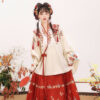 Ming-Dynasty-Women-Hanfu-Winter-Aoqun-New-Style-Maian-Skirt-3 Ming Dynasty Women Hanfu Winter Aoqun New Style Maian Skirt
