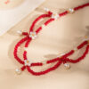 Retro-Red-Necklace-Hanfu-Yingluo-Double-Layer-Versatile-Accessory-3 Retro Red Necklace Hanfu Yingluo Double-Layer Versatile Accessory