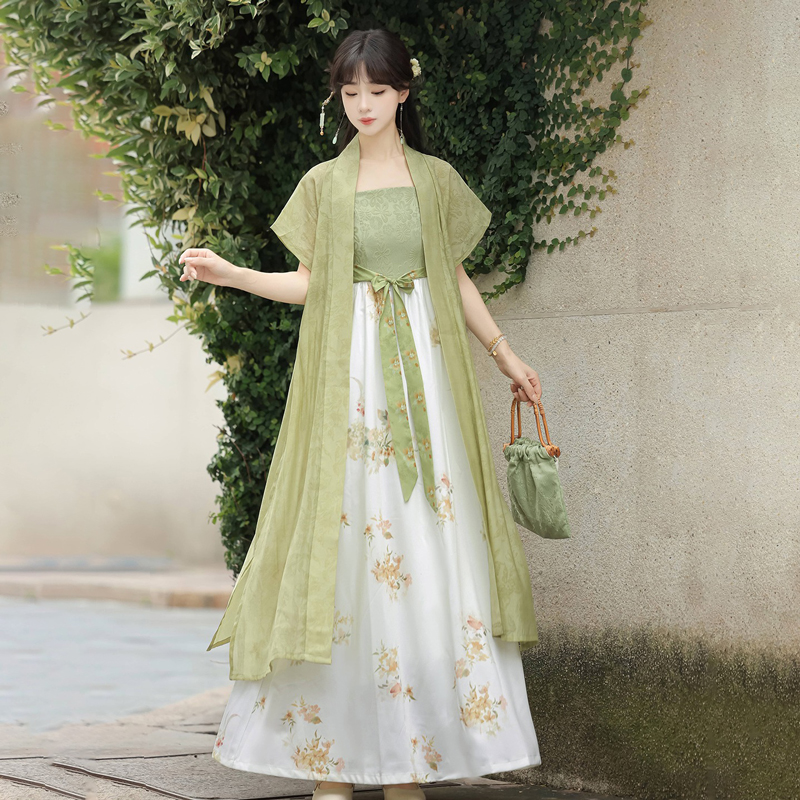 Song-Dynasty-Casual-Women-Hanfu-Everyday-Fashion-Dress-Set-1 Song Dynasty Casual Women Hanfu Everyday Fashion Dress Set