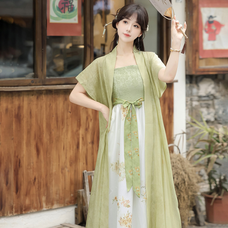 Song-Dynasty-Casual-Women-Hanfu-Everyday-Fashion-Dress-Set-3 Song Dynasty Casual Women Hanfu Everyday Fashion Dress Set