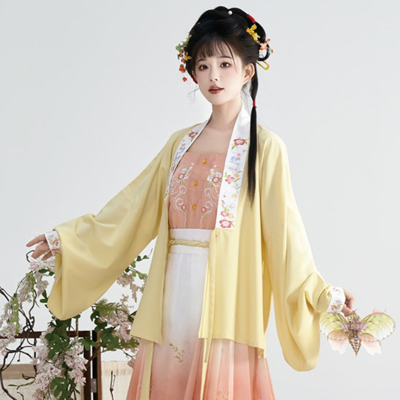 Women-Autumn-Hanfu-Set-Mandarin-Collar-Classic-Autumn-Ensemble-2 Women Autumn Hanfu Set Mandarin Collar Classic Autumn Ensemble