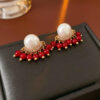 Women-Pearl-Earrings-Vintage-Niche-Tassel-Ear-Accessories-1 Women Pearl Earrings Vintage Niche Tassel Ear Accessories