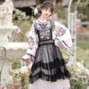 Women-Winter-Hanfu-Ming-Dynasty-Short-Bijia-Top-with-Butterfly-Skirt-Set-2 Traditional Ming Dynasty Hanfu Women Mamian Skirt Vintage Ensemble