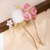 Ethereal-Pink-Floral-Hairpin-Tang-Dynasty-Style-Hanfu-Hair-Accessory-1 Ethereal Pink Floral Hairpin Tang Dynasty Style Hanfu Hair Accessory
