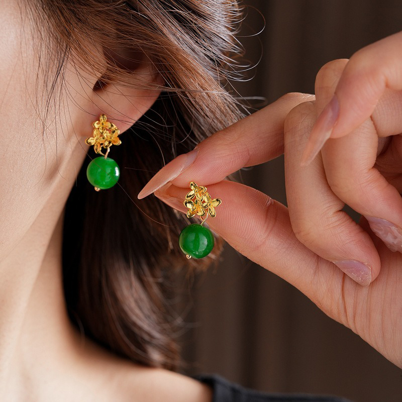 Retro-Hanfu-Women-Earrings-Unique-Floral-Ear-Accessories-3 Retro Hanfu Women Earrings Unique Floral Ear Accessories