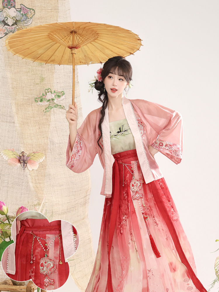 Song Dynasty Women Hanfu Autumn Swallow Ethereal Skirt Set