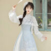 Women-Autumn-Hanfu-Han-Element-Lily-Long-Sleeve-Dress-3 Women Autumn Hanfu Han Element Lily Long-Sleeve Dress