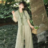 Women-Fresh-Summer-Hanfu-Jasmine-Tang-Dynasty-Style-4 Women Fresh Summer Hanfu Jasmine Tang Dynasty Style
