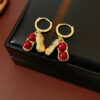 Women-Niche-Peanut-Shaped-Pleated-Earrings-Retro-Fashion-Red-Bean-Ear-Accessories-1 Women Niche Peanut-Shaped Pleated Earrings Retro Fashion Red Bean Ear Accessories