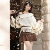 2026-Autumn-Women-Fashionable-Han-Elements-Cape-Skirt-Set-3 Autumn Women Fashionable Han Elements Cape Skirt Set