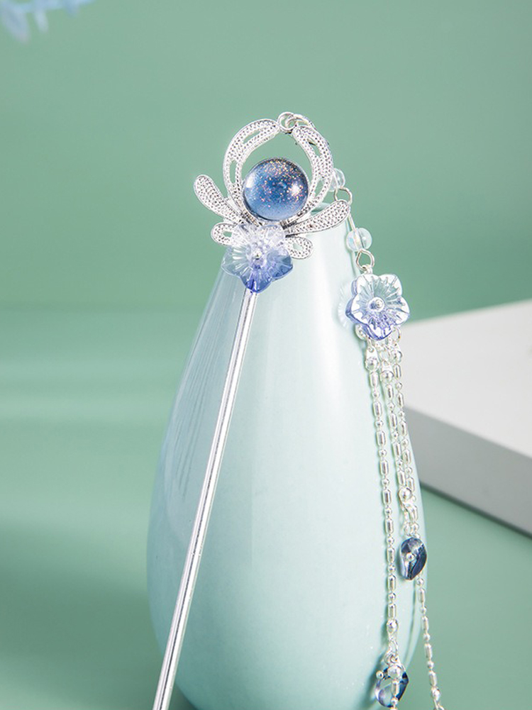 Ancient-Style Hairpin Retro Buyao Hanfu Accessories Tassel Hairpin