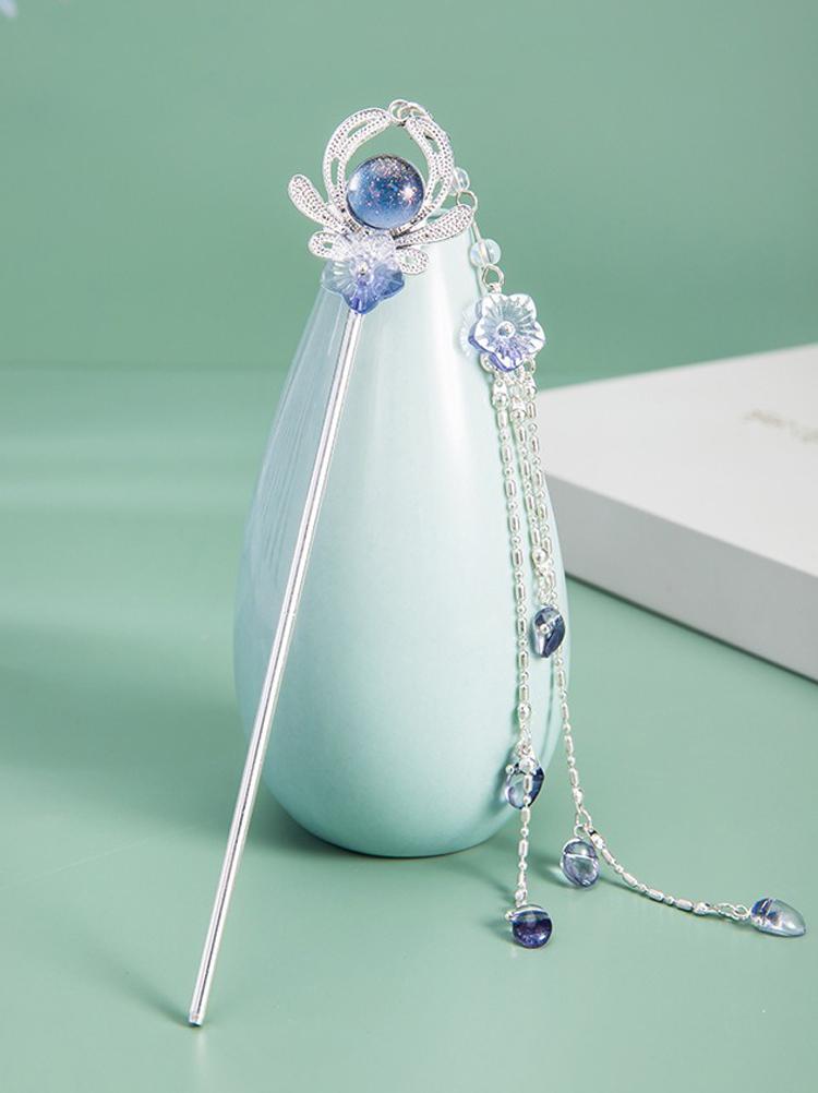 Ancient-Style Hairpin Retro Buyao Hanfu Accessories Tassel Hairpin