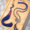 Classic-Blue-Necklace-Ming-Dynasty-Hanfu-Accessory-Long-Style-Yingluo-1 Classic Blue Necklace Ming Dynasty Hanfu Accessory Long Style Yingluo