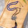 Classic-Blue-Necklace-Ming-Dynasty-Hanfu-Accessory-Long-Style-Yingluo-4 Classic Blue Necklace Ming Dynasty Hanfu Accessory Long Style Yingluo