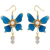 Handmade-Intangible-Cultural-Heritage-Hanfu-Earrings-Butterfly-Ronghua-4 Handmade Intangible Cultural Heritage Hanfu Earrings Butterfly Ronghua