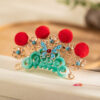 Hanfu-Opera-Style-Headpiece-with-Red-Fluff-Cosplay-Accessory-3 Hanfu Opera-Style Headpiece with Red Fluff Cosplay Accessory
